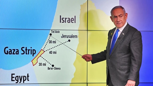 Benjamin Netanyahu, the Israeli prime minister, in a press conference last September. Picture: Abir Sultan/AFP/Getty Images