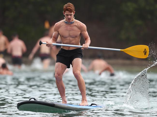 GOLD COAST, AUSTRALIA - JANUARY 23: Jez McLennan during a Gold Coast Suns AFL training session at Palm Beach Parklands on January 23, 2020 in Gold Coast, Australia. (Photo by Chris Hyde/Getty Images)