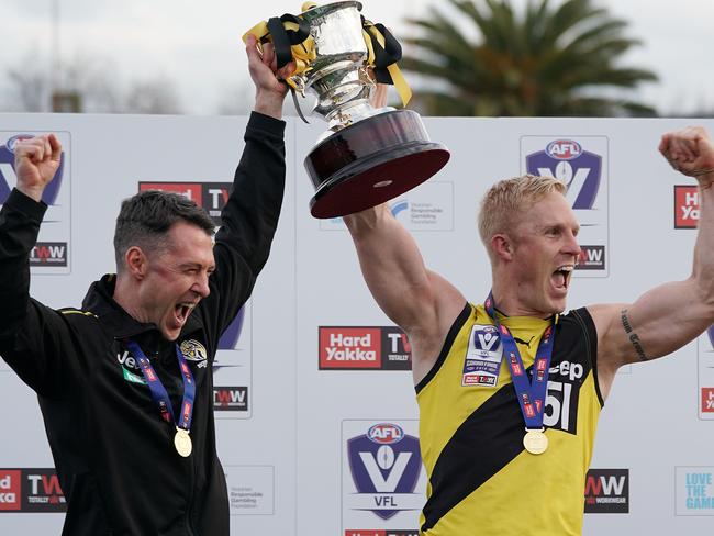 McRae was named VFL Coach of the Year in 2019. Picture: AAP Image/Scott Barbour