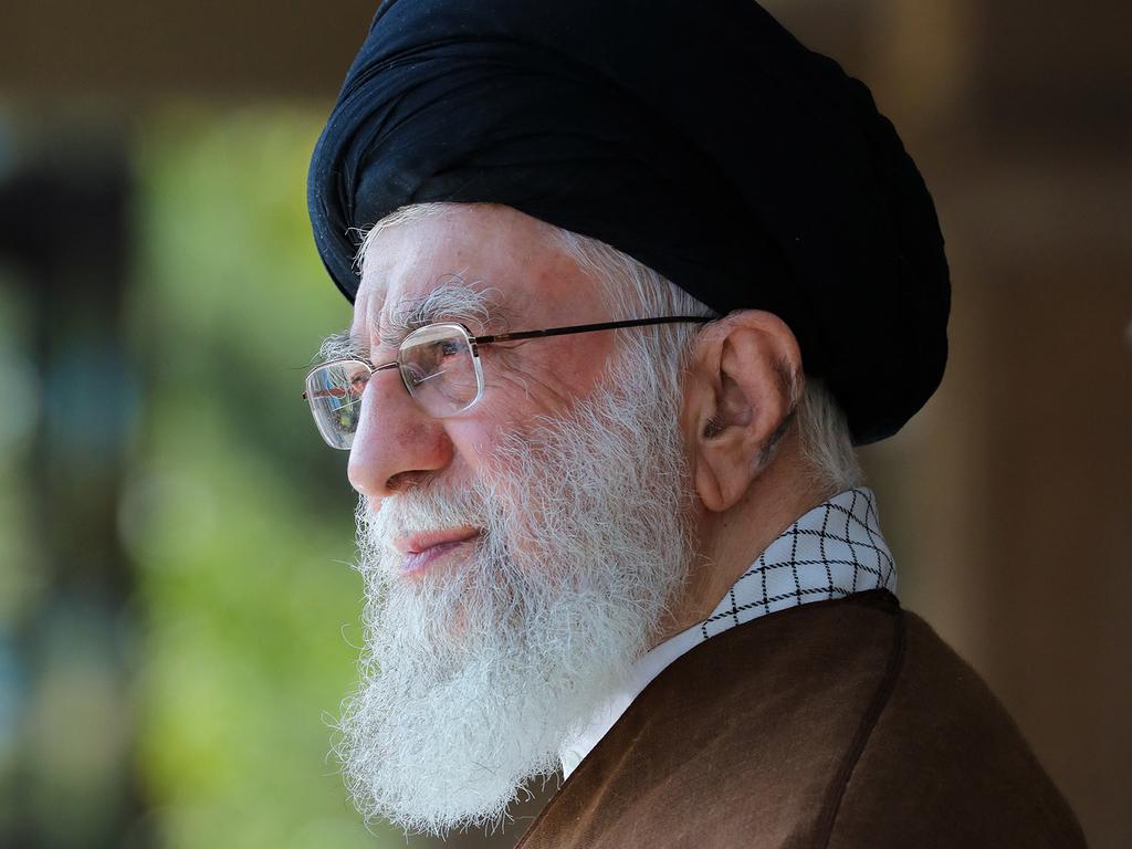 Iran’s Ayatollah’s were warned they face sleepless nights and will “pay a heavy price”. Picture AFP/Ho/Khamenei.ir