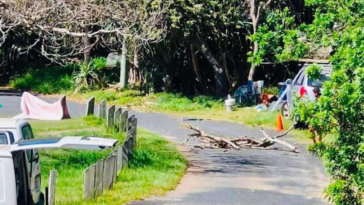 Redcliffe Peninsula locals are concerned about the rubbish and growing tensions from residents sleeping rough at Gayundah Wreck. Picture: supplied