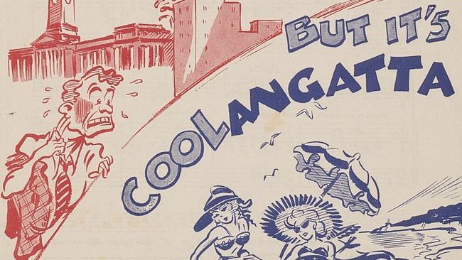 <b>It’s hot in Brisbane but it’s Coolangatta (1953):</b> National Library Of Australia.