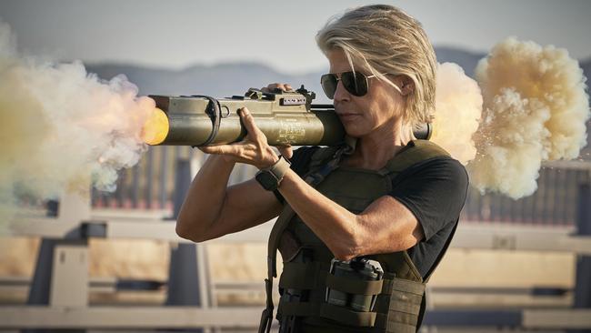 Linda Hamilton returns in Terminator: Dark Fate.