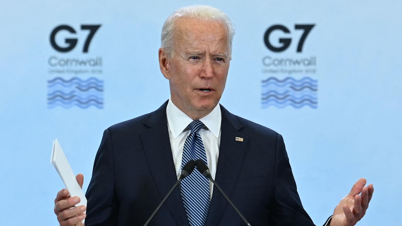 US President Joe Biden called for ‘transparency’ in a new WHO investigation into Covid-19’s origins. Picture: Brendan Smialowski/AFP