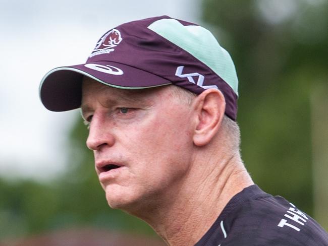 Broncos Head coach Michael Maguire in Toowoomba. at the Fan Day at the Clive Berghofer Stadium. 15th February 2025; pic David Martinelli