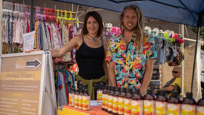 The Thrive Natural Remedies store at Byron Community Market. Picture: Kurt Petersen