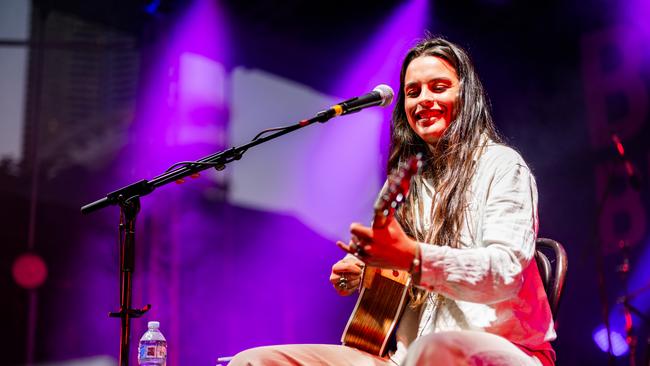 Steph Strings for Blues on Broadbeach 2025. Picture: Jared Hinz