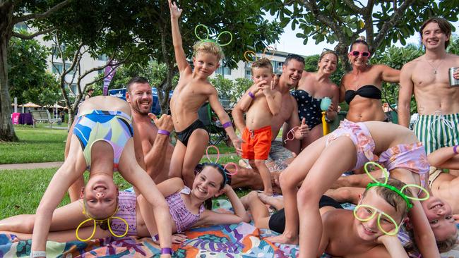 DARWIN, AUSTRALIA Sunday, 31 December, 2023:DARWIN NEW YEARS EVE 2023 Burvill Family pose for a photo at Darwin Waterfront. Picture: Pema Tamang Pakhrin
