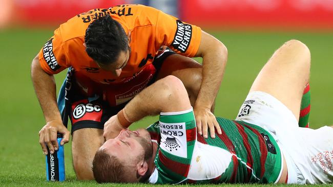 The Bunnies Melbourne hoodoo continues, while Tom Burgess could be in doubt for Round 2. Picture: Getty Images.