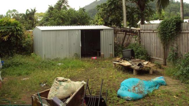 Outside look: The public housing property that tenants damaged.