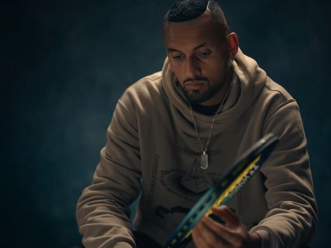 Nick Kyrgios in a scene from Netflix documentary Break Point. Picture: Netflix