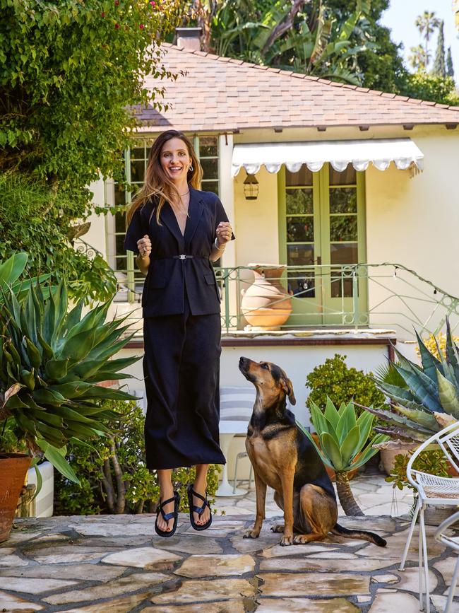 Alexandra Keating at home in LA’s leafy Laurel Canyon. Picture: James Houston