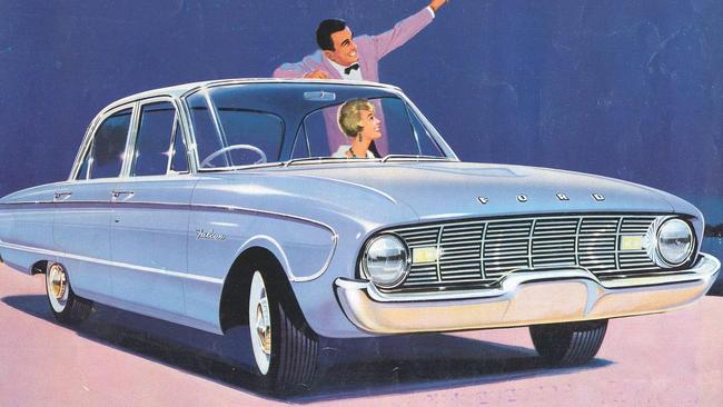 Happier days: a brochure for the first Ford Falcon, from 1960. Photo: Supplied.