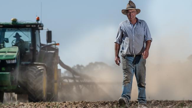 Bairnsdale farmer Trevor Caithness says work has started on a 10ha site with the aim of replicating hardy crops that grow outside the ­region. Picture: Jason Edwards