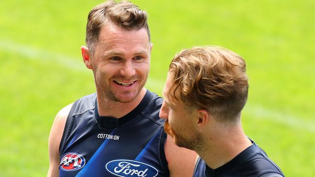 Patrick Dangerfield sheds light on Geelong’s pre-season. Picture: Alison Wynd