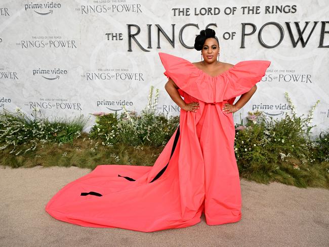 LONDON, ENGLAND - AUGUST 30: Sophia Nomvete attends "The Lord of the Rings: The Rings of Power" World Premiere at Odeon Luxe Leicester Square on August 30, 2022 in London, England. (Photo by Jeff Spicer/Jeff Spicer/Getty Images for Prime Video )