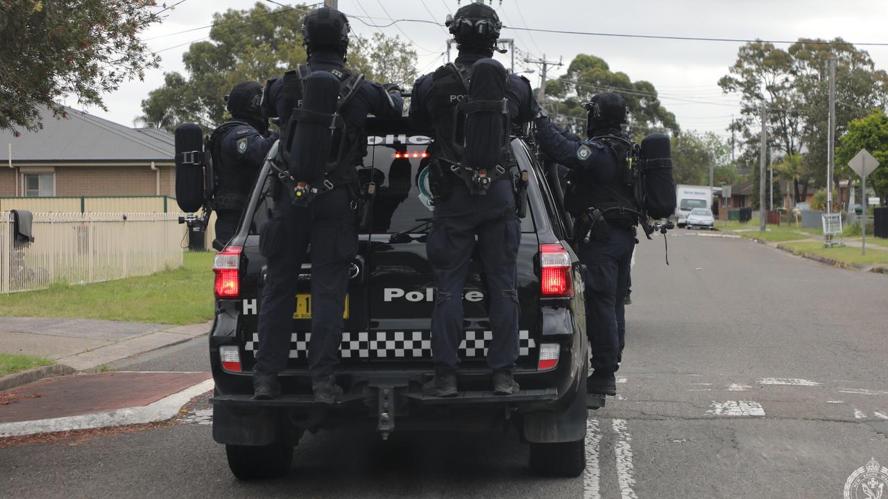 The home was raided on Monday. Picture: NSW Police