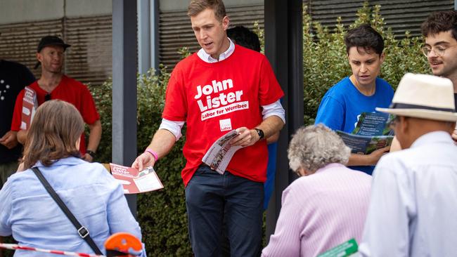 MELBOURNE, FEBRUARY 7, 2025: A polling booth in the Werribee District by-election. Picture: Mark Stewart