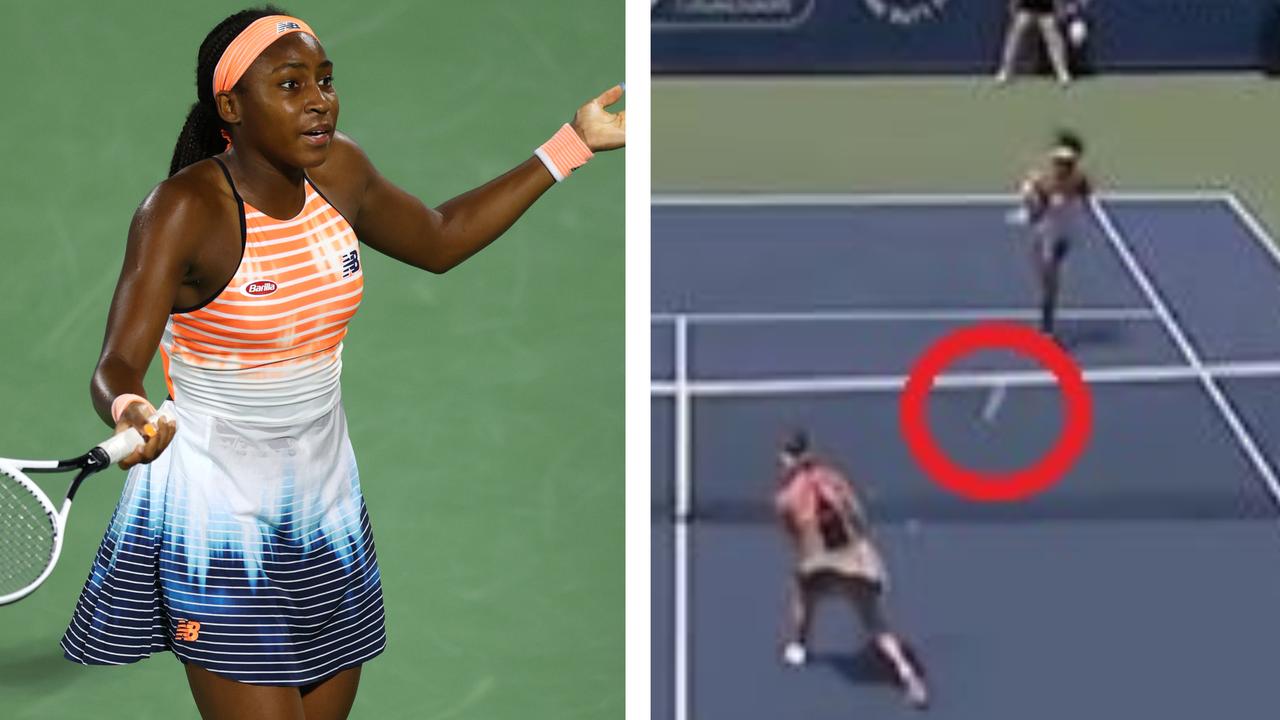 Coco Gauff was involved in a heated moment.