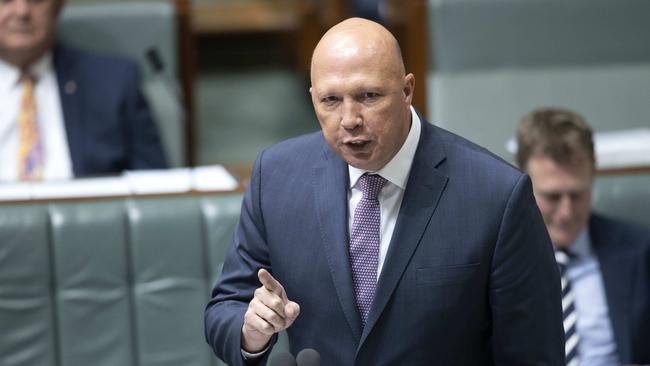 Home Affairs Minister Peter Dutton has confirmed he will contest the next Federal election in the seat of Dickson. Picture: NCA NewsWire / Gary Ramage