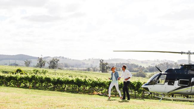 Truenorth Helicopters tours include a winery visit.