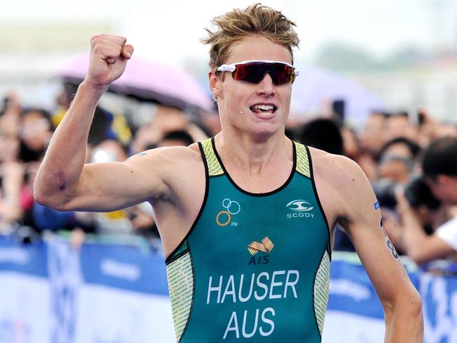 Gold Coast triathlete Matt Hauser wins ITU World Cup event in China. Must credit: Janso Schmidt | ITU