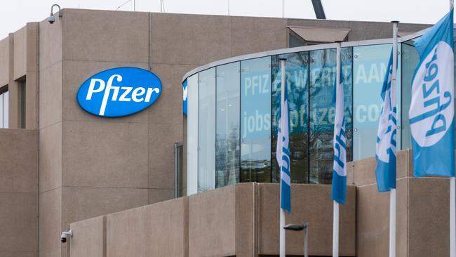 Pfizer, in partnership with German company BioNtech, plans to supply 1.3 billion doses of a COVID-19 vaccine in 2021. Pictured is the pharmaceutical giants Puurs location in Belgium. Picture: Getty Images