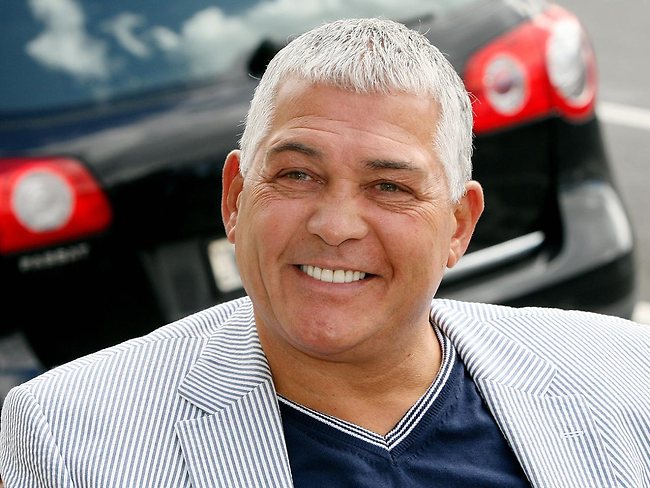 <p>Mick Gatto was still all smiles after he was banned from attending the Lodge in Canberrra, after winning a  $10,000 bid for lunch with PM Julia Gillard's husband Tim Mathieson in 2011. Picture: Currie Ian</p>