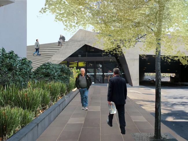 Proposed change to City Rd near Arts Centre, Southbank as part of Melbourne city council's City Rd Masterplan