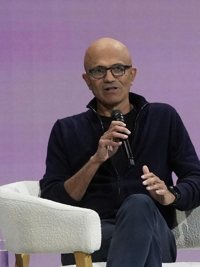 Microsoft Chairman and CEO Satya Nadella. Picture: Jeff Chiu/AP