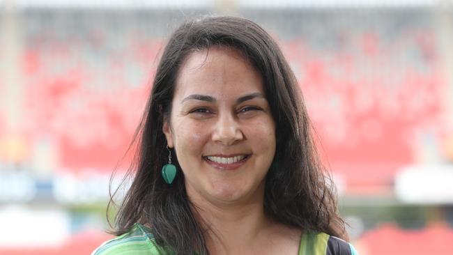 Gold Coast Suns board member Leschen Smaller at the Metricon stadium, Carrara, Gold Coast.