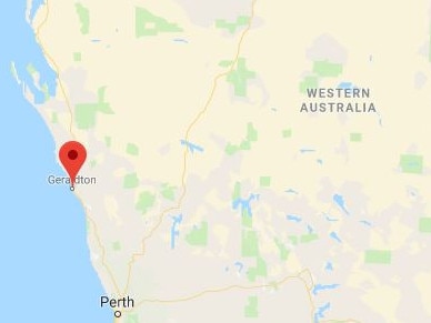 A screen grab from Google Maps of Geraldton.