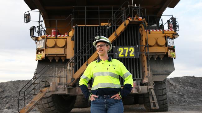 Coal mine operator and dispatcher Christie Lynch. Picture by Peter Lorimer.