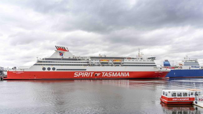 Spirit of Tasmania 1 docked in Devonport. Picture: Rob Burnett