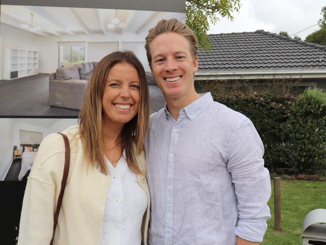 Emma and Scott Witham can see how to add value to their Newcomb property. Picture: Peter Farago 2 Ivanhoe Court, Newcomb