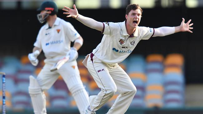 Mitchell Swepson (right) will make his debut in the second Test.