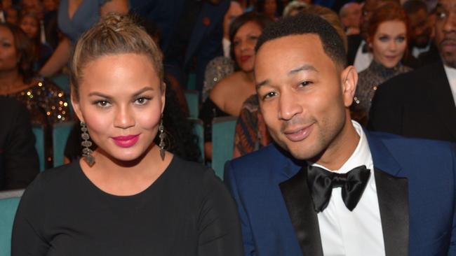 Nearly new parents Chrissy Teigen and John Legend are planning to hire a ‘night nurse’ once their baby is born, and that’s caused all kind of outrage. Picture: Charley Gallay/Getty Images