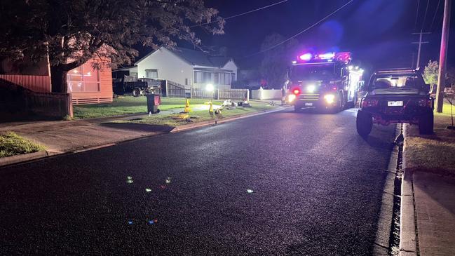 Emergency services were called to a garage fire on Finlayson Cr in Traralgon on May 29, 2025. Picture: Jack Colantuono