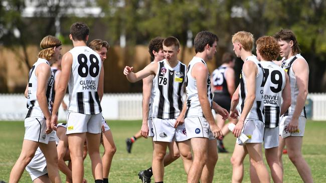 Sherwood Magpies players QAFL Colts last season. Picture, John Gass