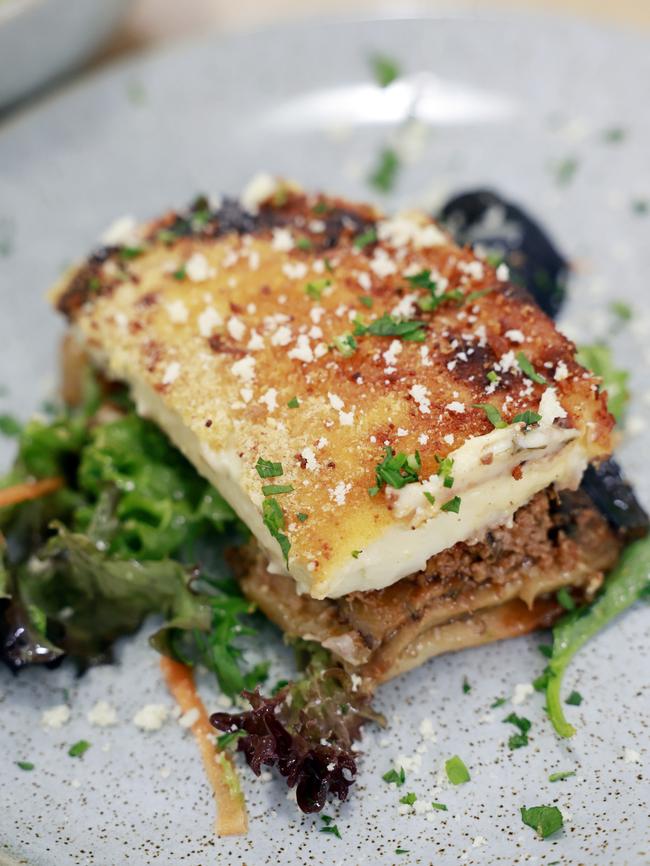 The moussaka at the Greek Community Home For The Aged in Earlwood. Picture: Sam Ruttyn