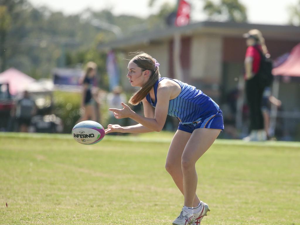 Windaroo Valley V St Margaret Marysat the 2024 Gold Coast Titans All Schools Touch Football Picture: Glenn Campbell