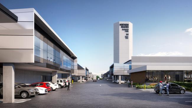 An artist impression of a new business park being built in Cromer. Picture: Supplied.