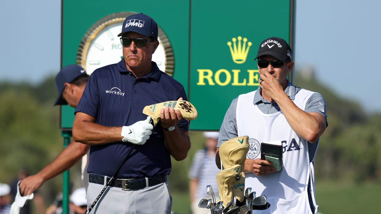 Phil Mickelson made history alongside his brother – and caddie – Tim Mickelson.