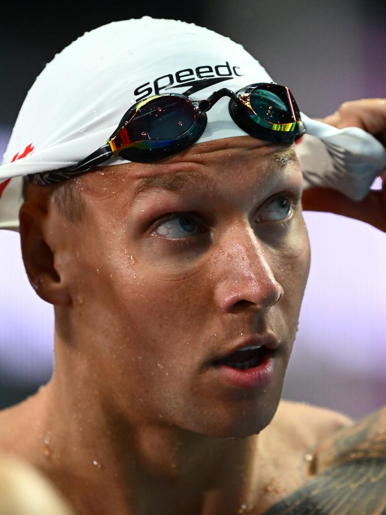 Caeleb Dressel was a shock withdrawal from the 100m freestyle, citing a mystery illness. Picture: Getty Images