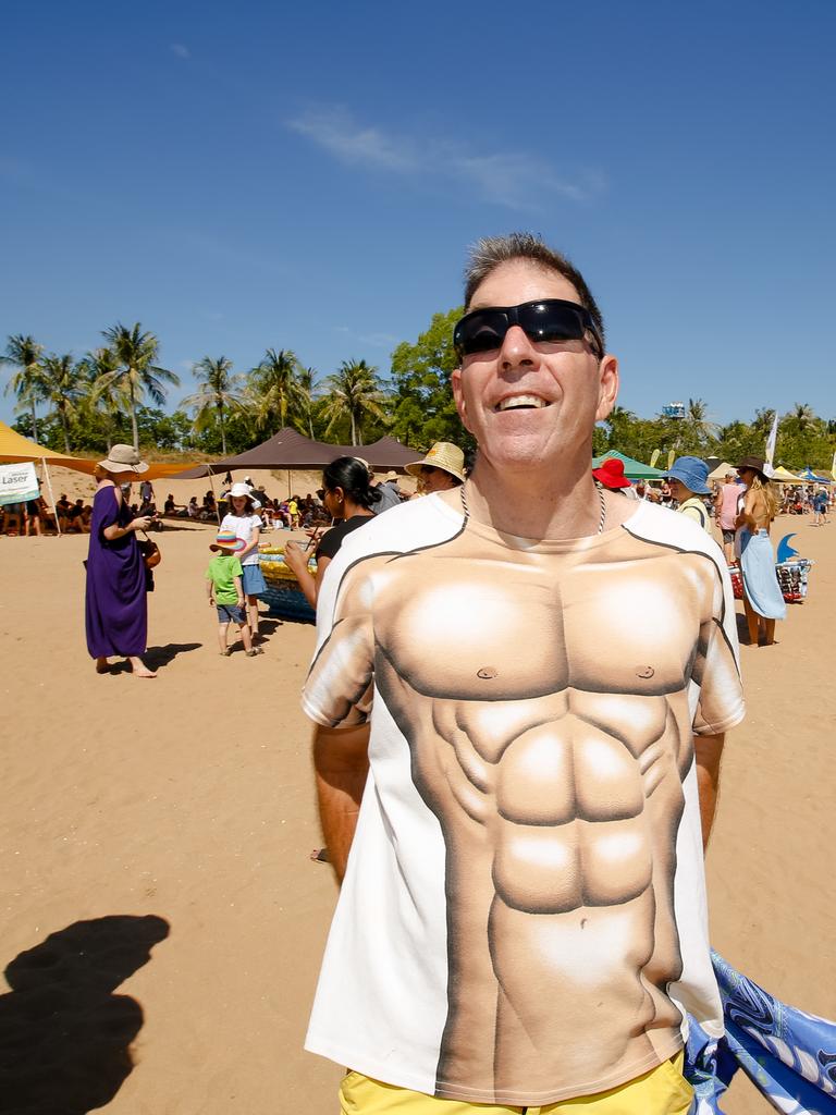 Paul Watkins at the 2019 Beer Can Regatta at Mindel Beach. Pic Glenn Campbell