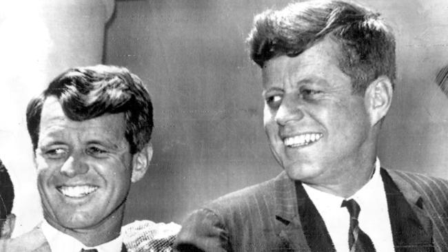 Robert F. Kennedy and his brother President John F. Kennedy.