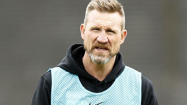 Nathan Buckley is hoping to coach Collingwood into a 11th season.