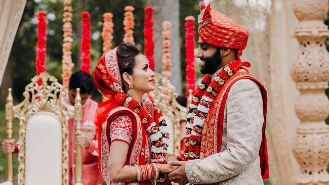 A traditional Indian wedding.