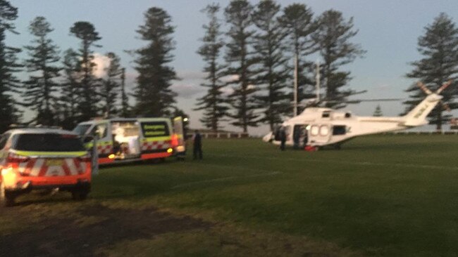 Mr Wilson was flown to hospital after being struck by car at Kiama on May 16.