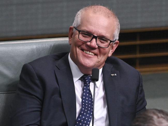 CANBERRA, AUSTRALIA, NewsWire Photos. NOVEMBER 28, 2023: Scott Morrison during Question Time at Parliament House in Canberra. Picture: NCA NewsWire / Martin Ollman